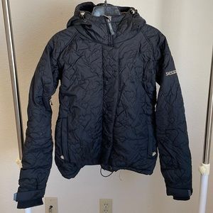 Sessions Ridge Series heart thunder quilt padded snowboarding jacket with RECCO